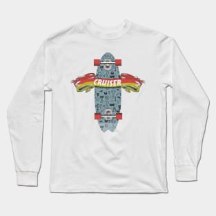 Cruiser Skateboard Long Sleeve T-Shirt